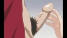 Anime babe gets butt fingered